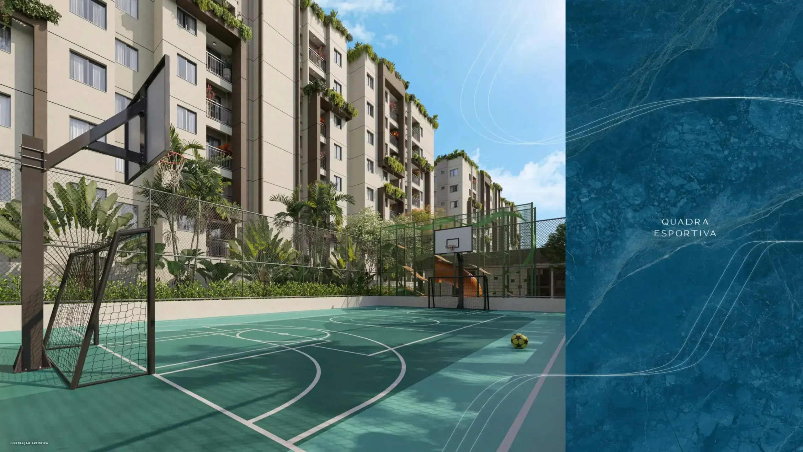 Quadra esportiva do Living Wellness Grajaú